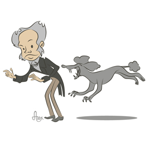 Schopenhauer and dog